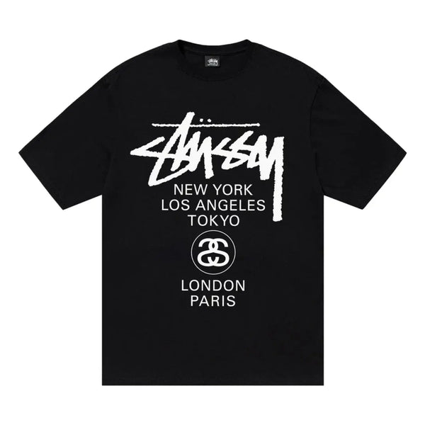 Polera Stussy World Tour Black