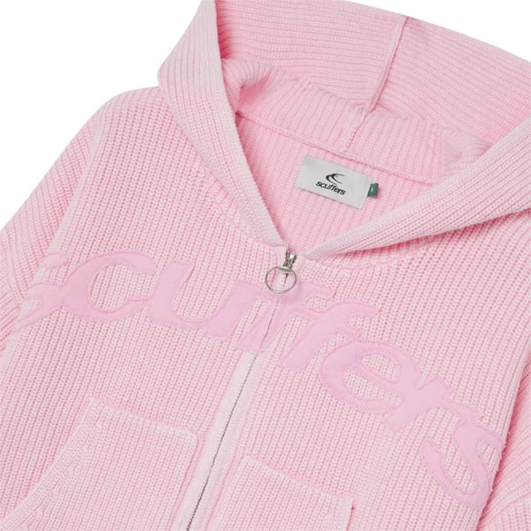 Scuffers New Light Pink Buzz Knit Zipper