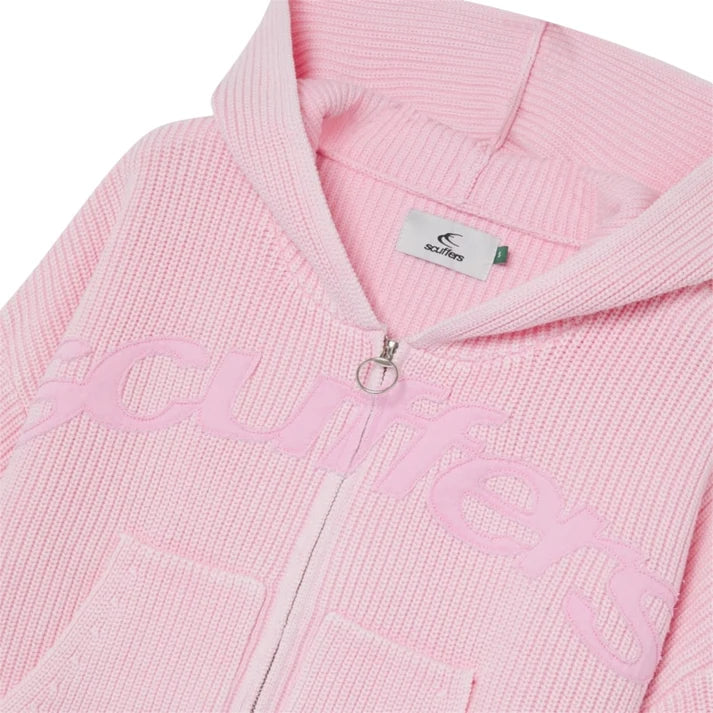 Scuffers New Light Pink Buzz Knit Zipper
