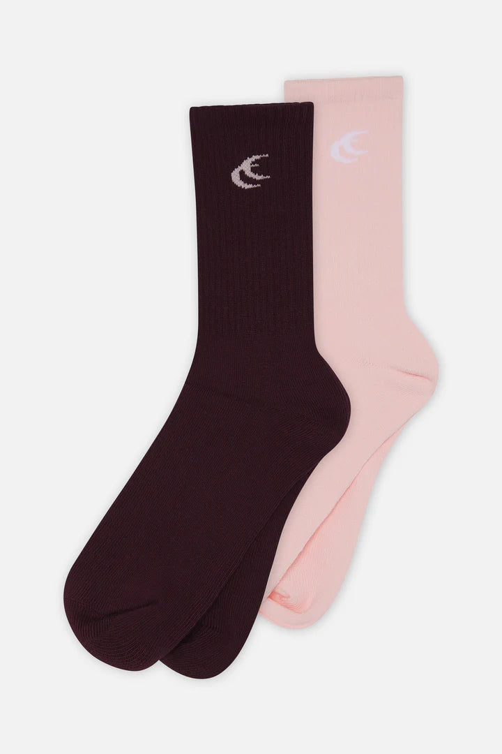 Scuffers Calcetines Iconic Pink & Burgundy