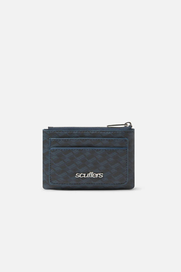 Scuffers Monogram Navy Keychain Wallet