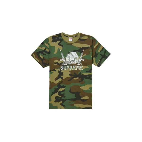 Polera Supreme Origami Tee Woodland Camo