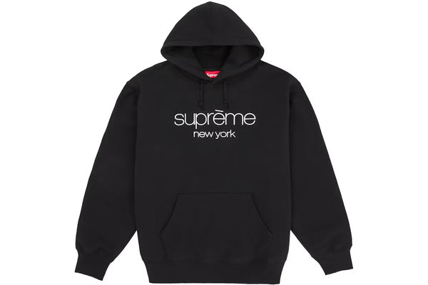Poleron Supreme Classic Logo Hooded Black SS26