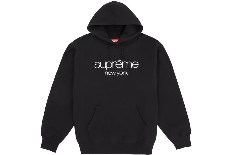 Poleron Supreme Classic Logo Hooded Black SS26